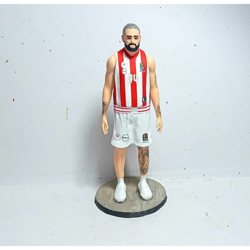 1/24 Evan Fournier Olympiacos handpainted figure